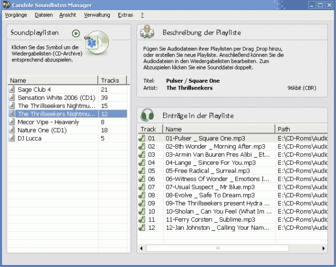 Playlisten Manager